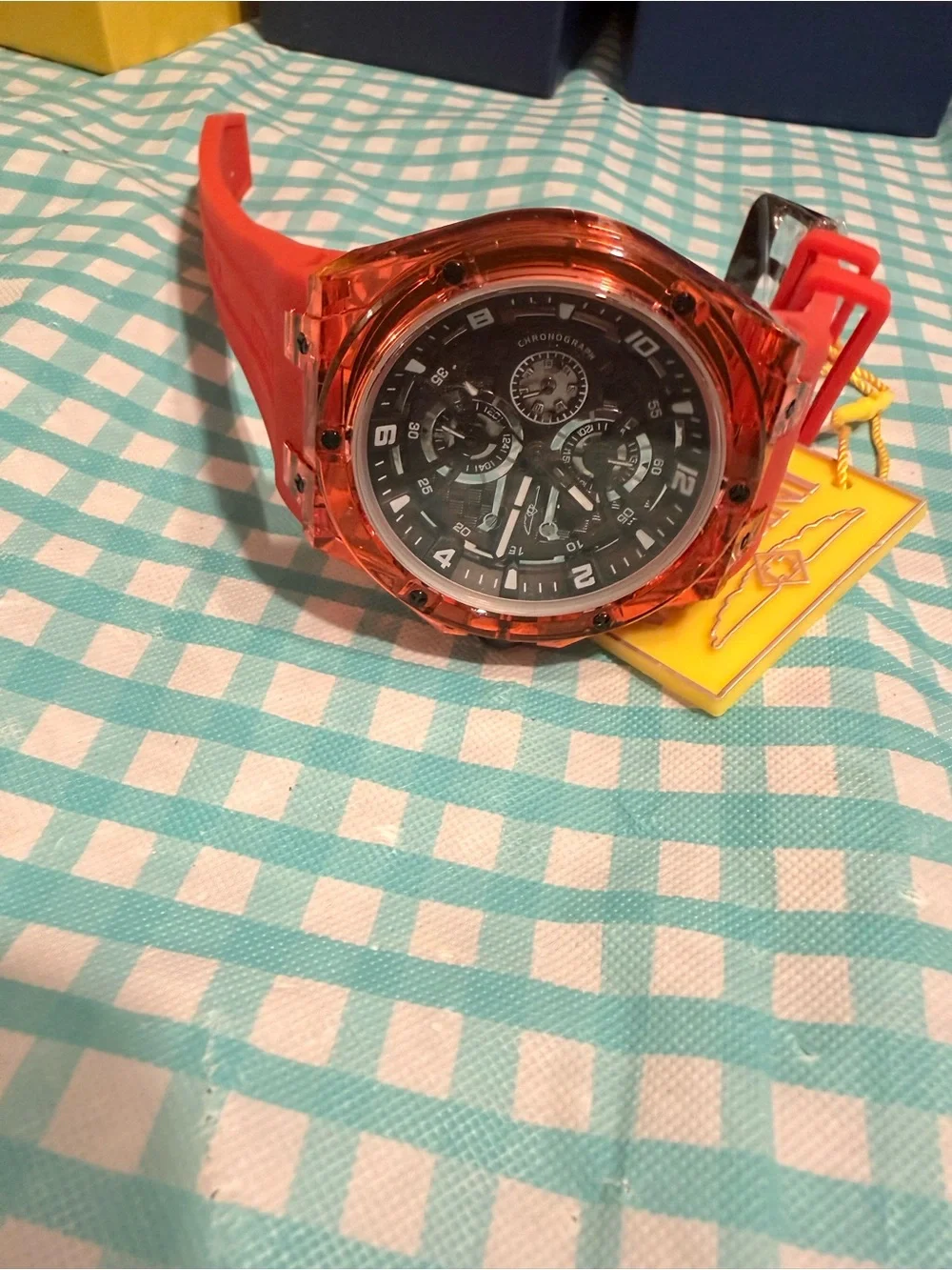 Invicta Racing Saphirex Men's Watch - 46mm. Red (48810)